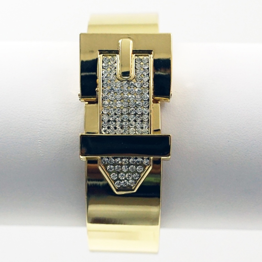 Buckle Bangle Gold O/S